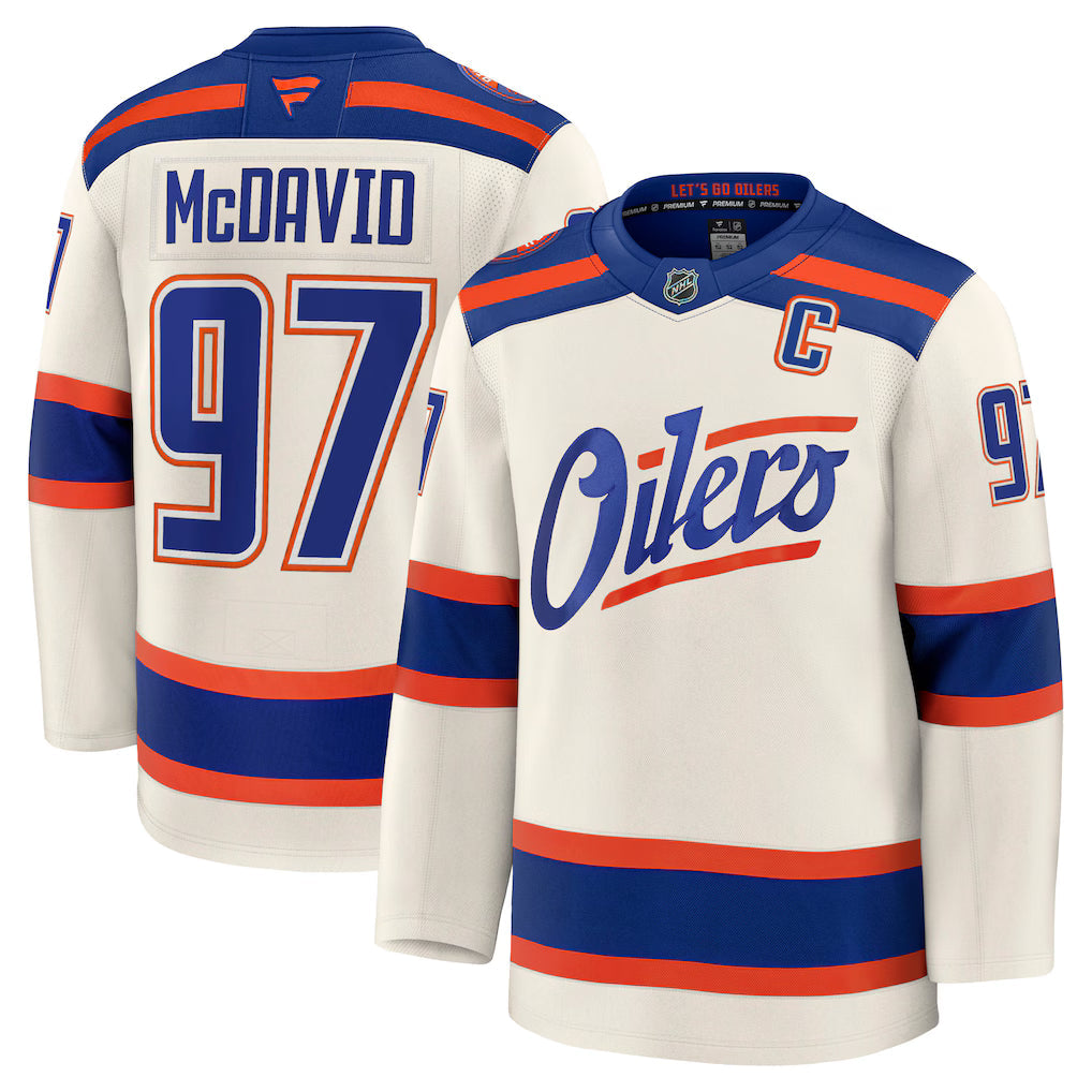 Camisa NHL Edmonton Oilers Jersey Bege