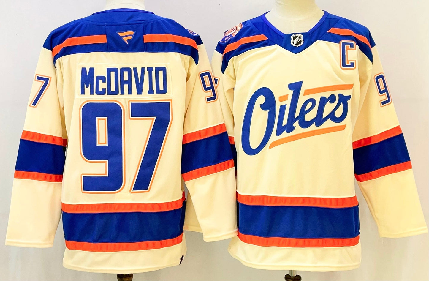 Camisa NHL Edmonton Oilers Jersey Bege