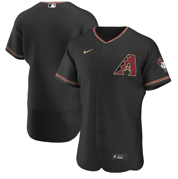 Jersey Arizona Diamondbacks Preta Authentic